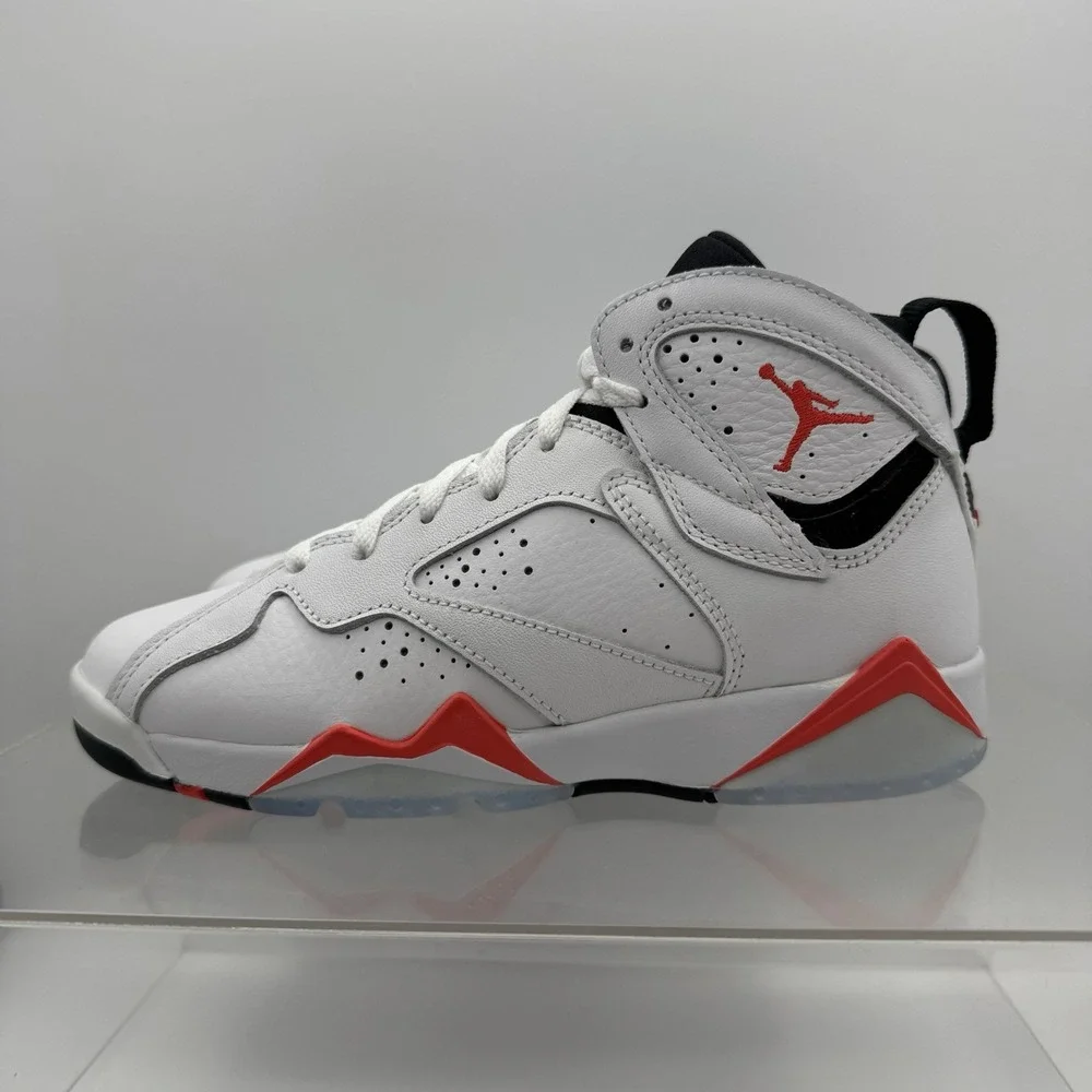 Brand New Air Jordan VII 7 Retro White Infrared DQ6040-160 Size 5Y Youth Kids
